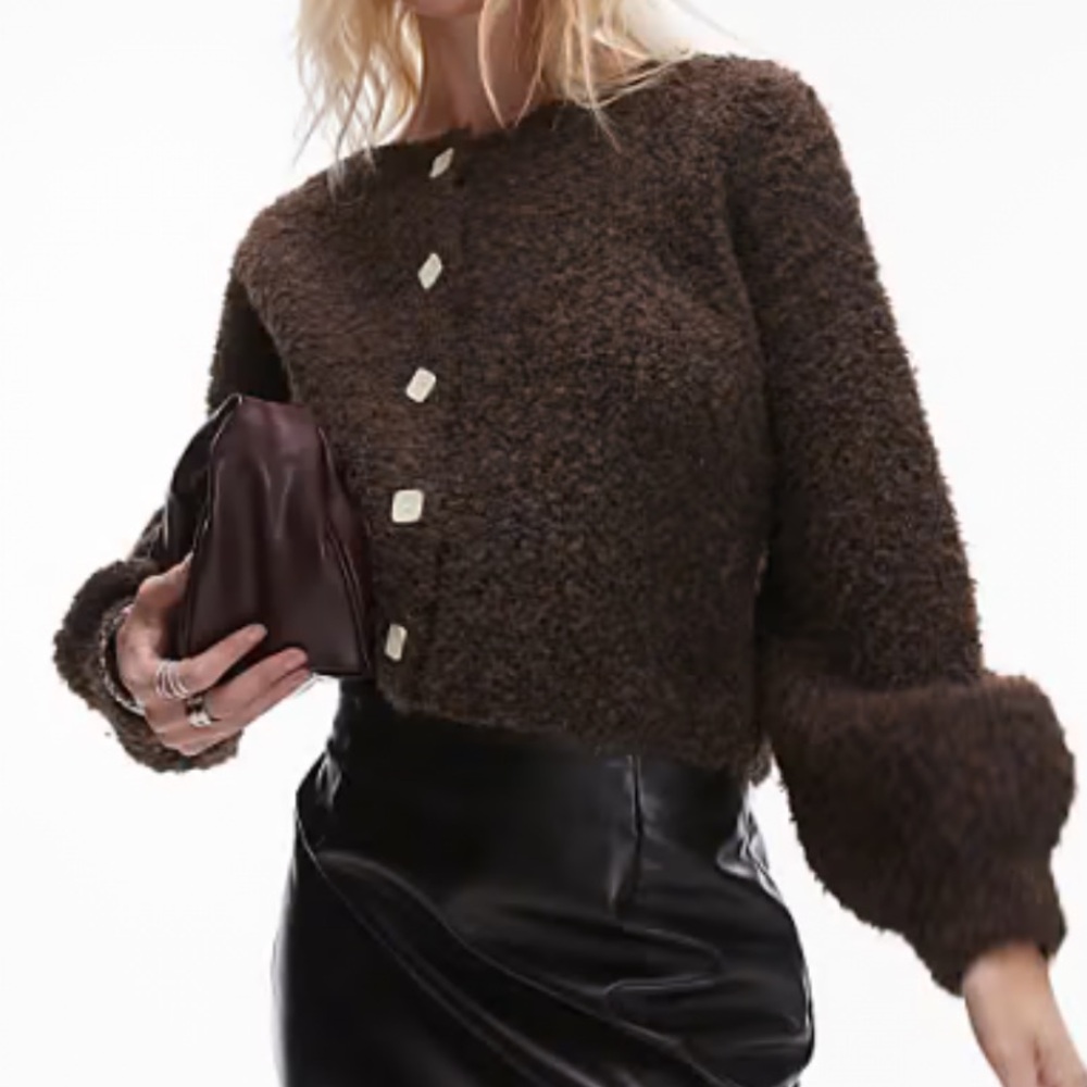 VRG GRL Elsie fluffy cardigan